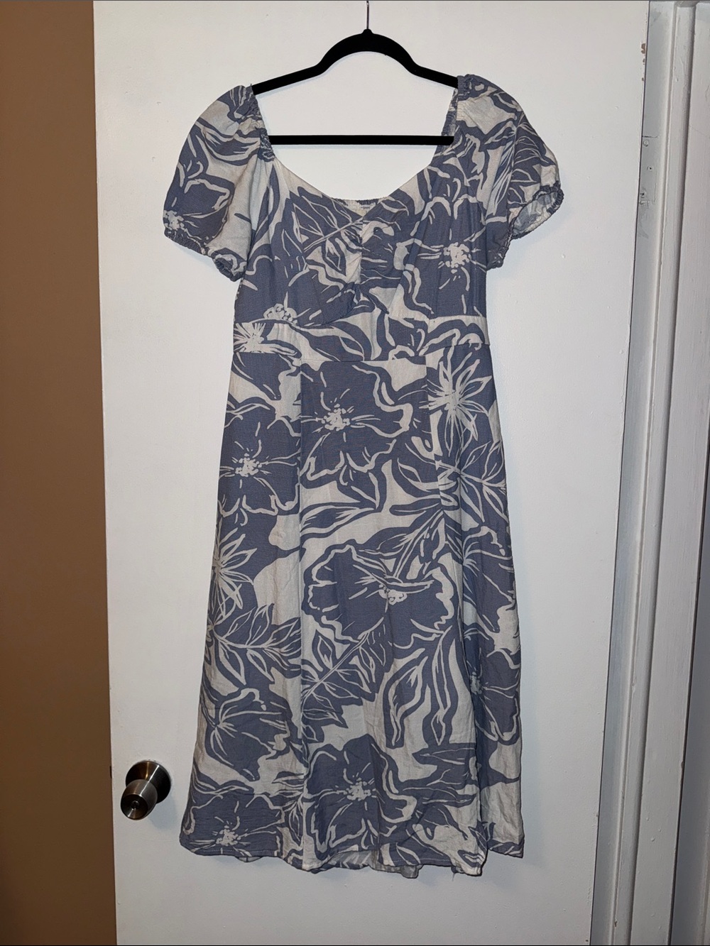 Jessica Simpson Midi Women’s Blue and White Floral Sundress